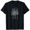 Bäume Wald Natur Minimalistisches Motiv Minimalismus T-Shirt