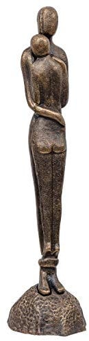 aubaho Skulptur Statue Figur Liebespaar Liebe Paar Hochzeit Eisen Garten 67cm (a)