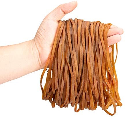 Large Rubber Bands 150pcs,Strong Elastic Rubber Bands for Office Supply,Trash Can, File Folder, Perfect for Home and Office,8 inch(20cm)