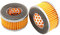 ZZHXSM 2 Stück Ersatz-Kompressor-Luftfilter-Element, Luftkompressor, Ansaug-Papierfilter-Elemente, Typ 1