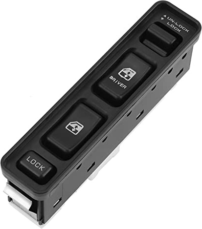 Botón del interruptor de control del regulador de la ventana principal eléctrica 3799060A00 Botón del interruptor de la ventana para Vitara ET TA 1988-1998 SUV 1988-1999 color negro