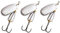 Mepps Blue Fox - Kit 3 cucchiai Vibrax No.1-4 g, colore: argento