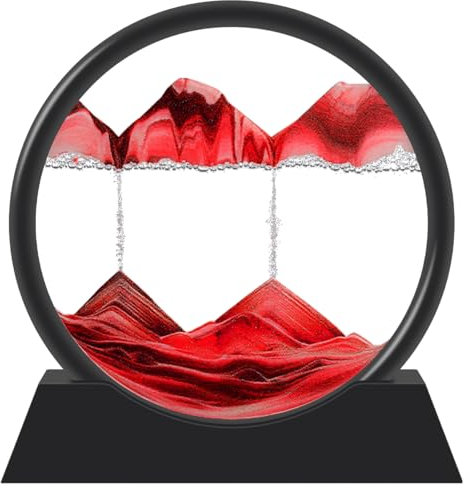 YATOSEEN Décoration de Bureau en Sable en Mouvement, Paysage de Sable en 3d En Mouvement, Cadre pour Peinture de Sable en Mouvement, Relaxant pour la Décoration de la Maison, du Bureau et du Travail