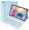 SOPPY,Funda para tablet Samsung Galaxy S6 Lite con teclado, soporte integrado para bolígrafo S, 2022 (SM-P613/P619), azul