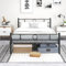 Diahomy Bettrahmen Metallbett Gästebett Bettgestell aus Metall, Modern Jugendbett mit Lattenrost 140 x 200 cm/Schwarz