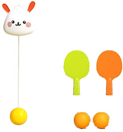 Donubiiu Tischtennis-Trainer-Set zum Aufhängen für den Innenbereich, Indoor Hanging Table Tennis Trainer Portable Set