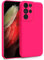 MyGadget Hülle für Samsung Galaxy S21 Ultra - Zweilagige Handyhülle mit Kameraschutz - Cover mit Innenfutter & Silikon außen - Pink