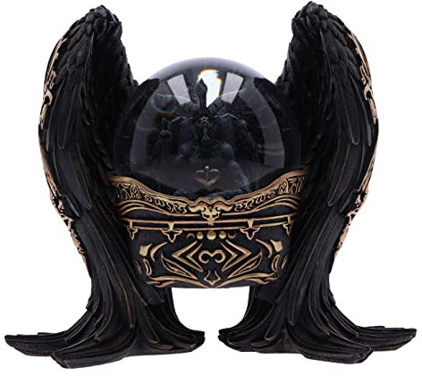 Nemesis Now Baphomet Antiquity Snow Globe 22.5cm, Resin & Glass, Baphomet Antiquity Snow Globe, Glass Globe, Cast in the Finest Resin, Expertly Hand-Painted, Black