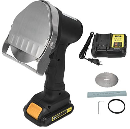 Couteau à Kebab électrique, Couteau Professionnel Sans Fil Shawarma Doner Kebab, Coupe-shawarma électrique Coupe-viande électrique Pour Restaurant Barbecue 100‑240 V(EU)