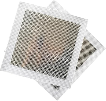 TopHomer Lot de 2 patchs muraux autocollants en aluminium et fibre de verre de 20 cm pour plâtre, plafonds, réparation rapide