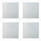 AZURAOKEY 30 x 30 cm leere Leinwand für Diamantmalerei, 4 Stück Diamantmalerei-Leinwand, Stickerei-Leinwand mit Kleber, runde, leere Gitter-Leinwand, Diamantmalerei für individuelles Design