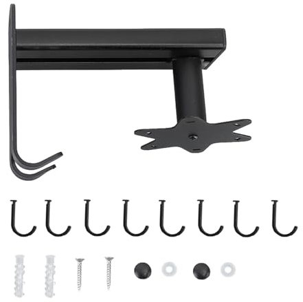 Cookware Hanger Hooks, Swivel Hooks, Swivel Hooks, Swivel Hooks, Heavy Duty Aluminum, Cookware Hangers, Kitchen Utensil Swivel Hooks, Wall Hooks (Black)
