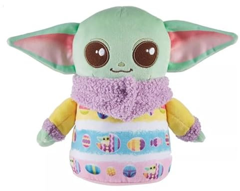 STAR WARS Mandalorian Grogu Plüsch Urlaub Themed Baby Yoda 20,3 cm (Frühling Ostern)