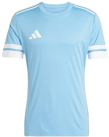 adidas Men's SQUADRA25 Jersey Short Sleeve, Team Light Blue/White, M
