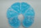 NEWGO 3-in-1 Groß Kühlpads Brust Stillen, 2 Stück Still Kompressen Kühlpads & Wärmekissen für die Brust, Brusttherapie, Weicher Stoff Zurück Fleece(Blau)20cm X 17cm