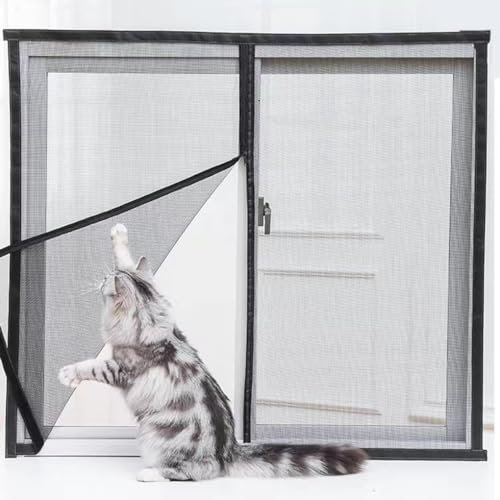 LINGXIYA Schermo di finestra del gatto di dimensione personalizzata,Protezione della maglia della finestra della rete di sicurezza del gatto,Zanzariera anti-zanzara zanzariera rete di guardia del