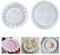YBCCBY 2 Stück Silikonform Untersetzer Bubble Tray Form Betonformen silikon Epoxidharz Gießformen Tablett Kerzenhalter Rund Gießharz Formen Bubble kerzenform kerzengießformen für Teetablett DIY