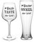 Joymaking Weinglas&Bierglas Set Geschenk für Tante und Onkel, Beste Tante und Onkel Geschenke, Tante und Onkel Geschenke Weihnachten, Beste Tante Geschenk, Onkel Geschenke, Tante und Onkel Glas 500ml