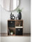 Homme Concept - 4 Cube Storage With 2 Baskets, Walnut Living Room Bookcase and Shelving Unit, Kids Bookcases, Free Standing Wooden Bookshelf, Storage Organiser