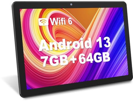 PUTECCH Tablets 7 inch Android 14 Tablet 2024 Newest, 8GB+64GB 1TB Expand,Octa-Core Processor, 5G Wi-Fi 6, 2MP+8MP Dual Camera, 1024 * 600 IPS HD Screen,Bluetooth,3500mAh BatteryTablet PC,Black