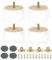 sourcing map 4Pcs Wood Furniture Leg, 1.97 Solid Wood Replacement Furniture Feet for Couch Sofa Cabinet,White