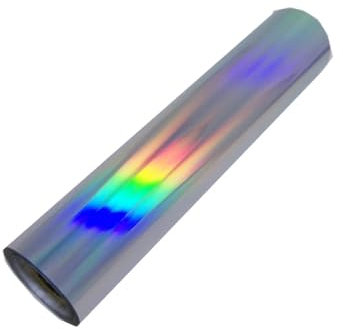 VDCVADKYE Toner Reactive Foil Paper, 8 m/Rolle Gold/Silber Heißprägefolie Papierrollen for Laminiergerät Laminieren Wärmeübertragung auf Laserdrucker DIY Karte Handwerk Papier(Laser Silver)