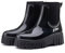 AONETIGER Stivali Pioggia Donna Impermeabile Stivali Gomma Leggere Antiscivolo Chelsea Stivaletti Outdoor Antivento Ankle Boot (05 Nero,38EU)