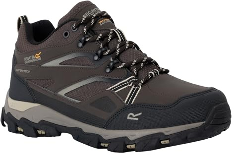 Regatta Holcombe Low III Herren-Wanderschuhe, Torf Gold Rehkitz, 44 EU
