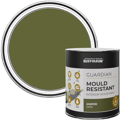 Rust-Oleum Green Guardian Mould Resistant Interior Wood Paint in Satin Finish - Jasper 750ml