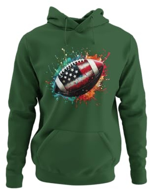 knut Fashion & Streetwear Kapuzenpullover Herren American Football Männer Hoodie mit Kapuze Clothing Brands Ball Splash Design Pullover Clothes Größen XS-5XL