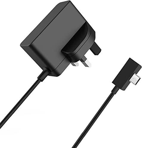 Charger Power Supply Compatible for Microsoft Surface 3 Tablets 13W 5.2V 2.5A Adapter Portable Black 5Ft Cable UKCA Certification
