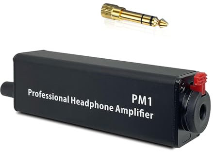 Hkfgdjdl Portable Headphone Amplifier With Double 6.35mm/3.5MM Inputs,Rechargeable 3.5mm Monitors Amplifier for In Ear