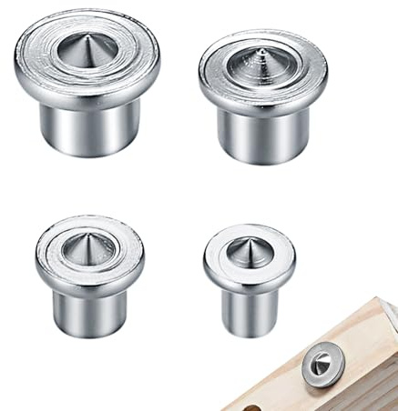24 Pcs Dowel Center Points Set, 6/8/10/12mm | Includes 24 dowel center pins in 6, 8, 10 and 12mm sizes for woodworking hole alignment and drilling