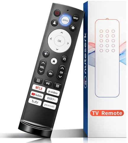 Ersatz-Fernbedienung für Hisense TV, kompatibel mit Hisense Google TV 4K UHD QLED Mini-LED Quantum ULED Serie, 2 Jahre Garantie