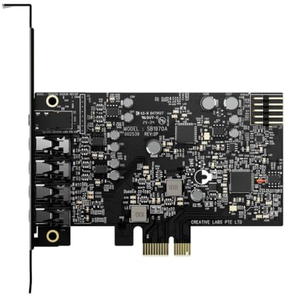 Creative Sound Blaster Audigy Fx Pro Hi-res PCI-e Sound Card with 7.1 Discrete and Virtual Surround, and AutoEq for PC