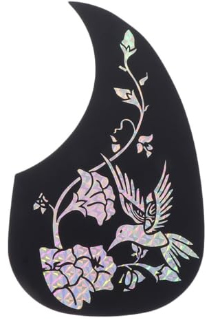 Toddmomy Gitarren Kratzschutzplatte aus Kunststoff für Akustikgitarre mit Dekorativem Muster Leicht und Tragbar zur Schutzfunktion und Einfachen Aufbewahrung