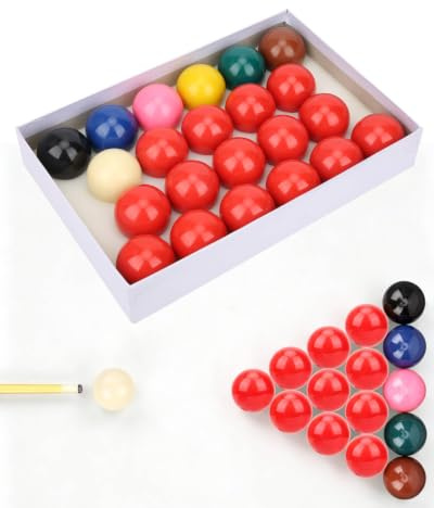 Set 22 Palle Snooker Resina Diametro 52,2mm Standard Tavolo Biliardo Casa | Palle Da Biliardo Rotolamento Uniforme Colori Vividi Standard Gioco Inglese Per Sala Giochi