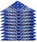 Karl Loven Bandanas 5er Pack 100% Baumwolle Paisley Halstuch Kopf Hals Schal (5er Pack, Konigsblau)