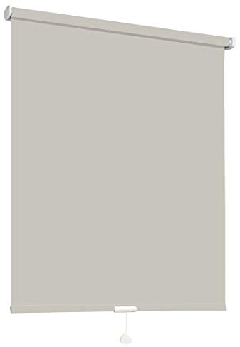 Springrollo Mittelzugrollo Schnapprollo Fenster Rollo Vorhang 16 Farben Breite 62-242 cm Höhe 160 und 230 cm blickdicht lichtdurchlässig Sonnenschutz Sichtschutz Blendschutz (202 x 160 cm Beige)