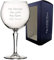 Personalised Engraved Hudson Gin and Cocktail Glass, Any Message Glass, Choice of Fonts, 650ml or 23oz Hudson Gin Balloon, Engraved in The UK