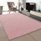 SANAT Teppich Wohnzimmer - Hellrosa Hochflor Langflor Teppiche Modern, Größe: 60x110 cm