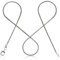 modabilé Schlangenkette Damen Halskette 925er Sterling Silber (35cm 1,2mm breit) Silberkette 925 ohne Anhänger Silberne Kette für Frauen Ketten Kurz