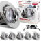 max K O M F O R T 6x LED Einbaustrahler dimmbar Ultraflach 5 Watt chrom schwenkbar 230V Rund warmweiß Deckenstrahler Spot Deckenspot Lumax