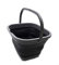 SAMMART 10L Collapsible Rectangular Bucket (Grey/Black)