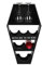 Horror-Shop Schwarzer Sarg als Weinregal 62 cm als geniales Gothic Wohnaccessoire