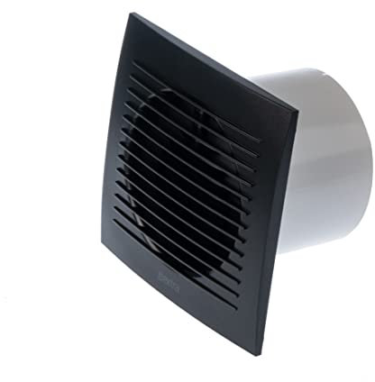 LIRAST Ø 100mm / 4 inch Anthracite Bathroom Fan - Ventilator for Bath Kitchen Toilet - Extractor Fans