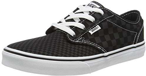 Vans Mixte enfant Atwood Baskets, Tonal Mix Carreaux Noir Blanc, 34.5 EU