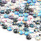 HERZWILD 200 Stück Mosaik bedrucktes Glas halbrunde Kuppel Cabochons 12mm - zufällige Farbe (A)