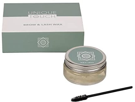 Unique Touch - Brow and LashWax 100 ml with Adjustable Eyebrow Brush - Non Sticky - No Water Needed