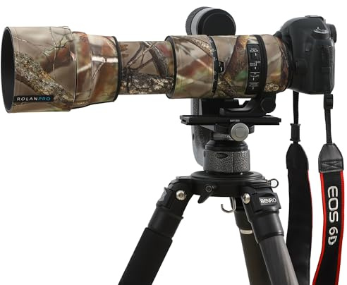 ROLANPRO Camouflage Lens Cover for Sigma 150-600mm F5-6.3 DG OS HSM Contemporary Coat Lens Protective Sleeve Case-#20 Waterproof